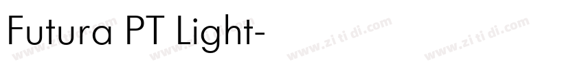 Futura PT Light字体转换